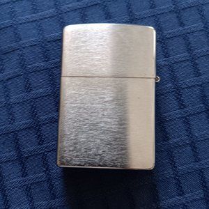 Zippo Lighter Chrome K12 Satin Brushed Silver Fliptop Bradford PA Made in USA
